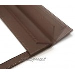 Support de bloc-notes A3 simili cuir brun fourni avec 12 feuilles de papier 120 g