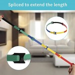 Dapzon 100 Pièces Attache Cable Réutilisable Serre Cable en Nylon Reglable Sangles Câbles en Crochet et Boucle pour Cordes et Gestion des Câbles 15cm 5 Couleurs