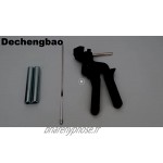 Dechengbao pistolet à attache de câble en acier inoxydable et outil d'attache à glissière outil d'attache de câble pour attaches de câble en acier inoxydable pistolet à cravate en métal