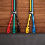 SEBSON Attache Câble Réutilisable Ruban Serre-Câble Noir 12mm x 15m Rouleau de Bande Découpable Réglable