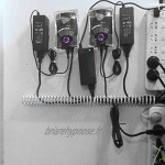 Manchon de Câble Gaine Adhésif Gestions des Câbles Rangement pour Câbles Electriques de Télé Ordinateur USB Audio Vidéo 50 * 4cm Noir 50*4cm Noir