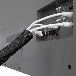 Purovi® Home | Fermeture Auto-agrippantes pour câbles | 1,8 m de Longueur et diamètre Extensible jusqu'à Max. 2,5cm | PE