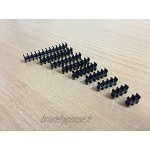 Shakmods Lot de 16 peignes de 2 mm pour câbles Cablemod série C Noir